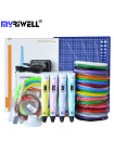 3D Ручка MyRiwell 2 MAXIMUM + Набор Эко пластика PLA 16 цветов 80 метров + Набор трафаретов для рисования + подставка + светящийся PLA пластик для 3D ручки 10 метров + коврик (220x220 мм) + лопатка!