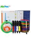 3D Ручка Air Pen Polaroid PLAY MAXIMUM + Набор Эко пластика PLA 16 цветов 80 метров + Набор трафаретов для рисования + подставка + лопатка + коврик (220x220 мм) + светящийся PLA пластик!