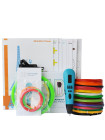 3D Ручка Air Pen Mixed Colors MP01 VIP + Набор ABS пластика 16 цветов (80 метров) + набор цветных трафаретов для рисования + сверло для чистки сопла + cветящийся PLA пластик 10 метров!