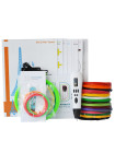 3D Ручка Air Pen Mixed Colors MP01 VIP + Набор ABS пластика 16 цветов (80 метров) + набор цветных трафаретов для рисования + сверло для чистки сопла + cветящийся PLA пластик 10 метров!