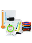 3D ручка MyRiwell Stereo Drawing (RP-200B) PRO + Набор Эко пластика PLA 20 цветов 100 метров + Набор трафаретов для рисования!