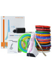 3D ручка MyRiwell Stereo Drawing (RP-200B) VIP + Набор Эко пластика PLA 20 цветов (100 метров) + Набор трафаретов для рисования + подставка для ручки + светящийся PLA пластик 10 метров!