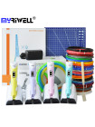 3D ручка MyRiwell Stereo Drawing (RP-200B) MAXIMUM + Набор ЭКО пластика (PLA) 20 цветов (200 метров) + Набор трафаретов для рисования + подставка + лопатка + светящийся PLA пластик 10 метров + коврик (220x220 мм)!