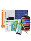 3D ручка MyRiwell Stereo Drawing (RP-200B) MAXIMUM + Набор ЭКО пластика (PLA) 20 цветов (200 метров) + Набор трафаретов для рисования + подставка + лопатка + светящийся PLA пластик 10 метров + коврик (220x220 мм)!