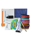 3D ручка MyRiwell Stereo Drawing (RP-200B) MAXIMUM + Набор ЭКО пластика (PLA) 20 цветов (200 метров) + Набор трафаретов для рисования + подставка + лопатка + светящийся PLA пластик 10 метров + коврик (220x220 мм)!