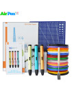 3D Ручка Air Pen Play V6 VIP + Набора PLA пластика 14 цветов (120 метров) + набор трафаретов для рисования + подставка для ручки + лопатка для снятия рисунков + светящийся PLA пластик 10 метров + коврик для 3D ручки!